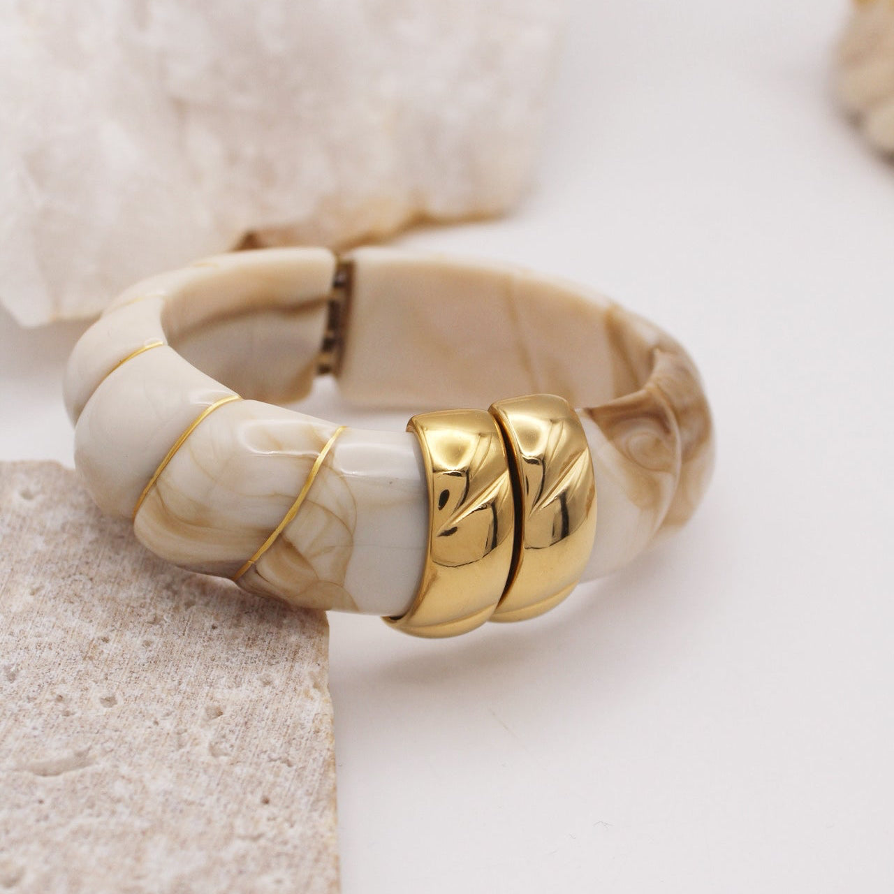 Noir Bangle - Beige
