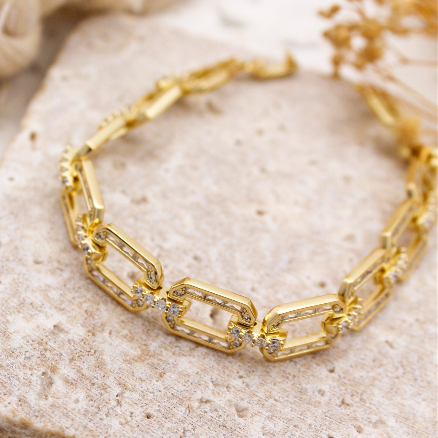Eslabón Pave - Pulsera