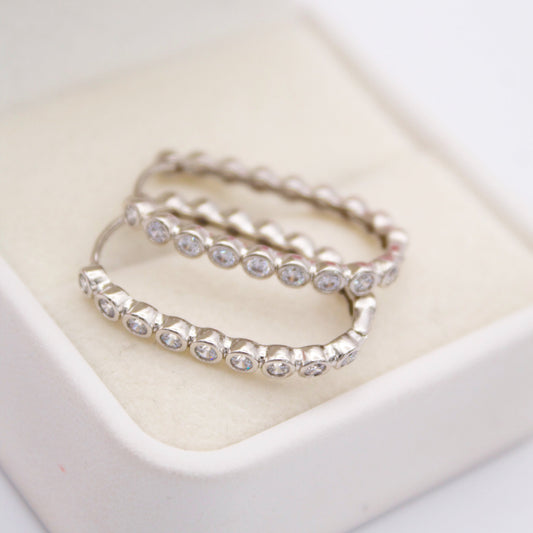 Kelaya Silver Hoop Earrings