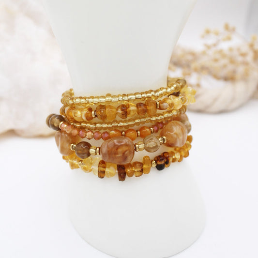 Leticia Bracelets - Amarillo