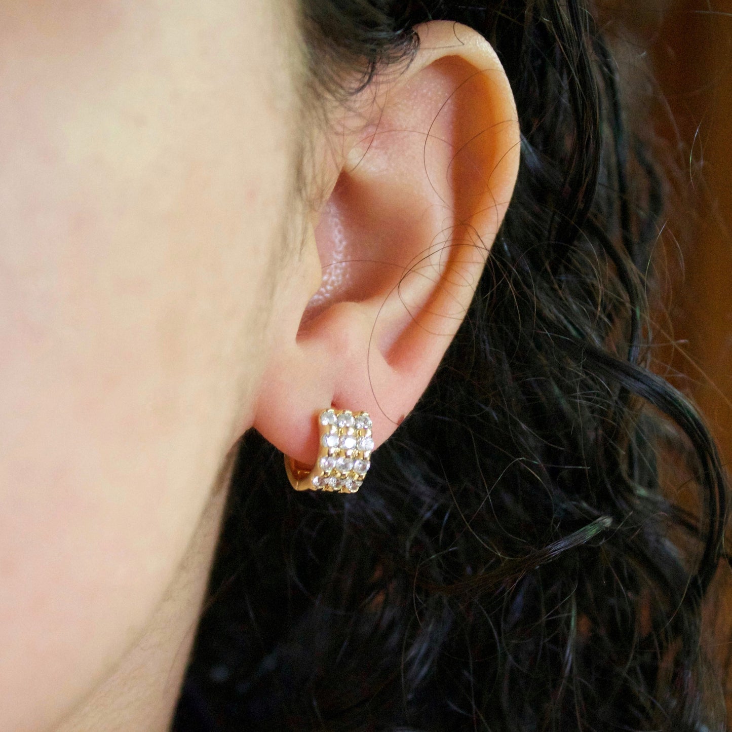 Leandra Huggie Earrings