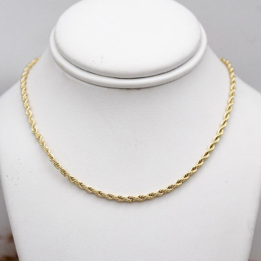 May Gold Rope 50cm Necklace