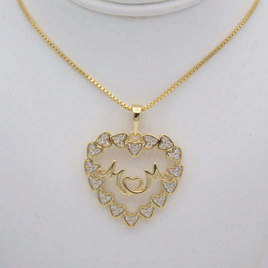 Mom Heart Necklace