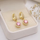Bernabela Huggie Earrings - Rosa