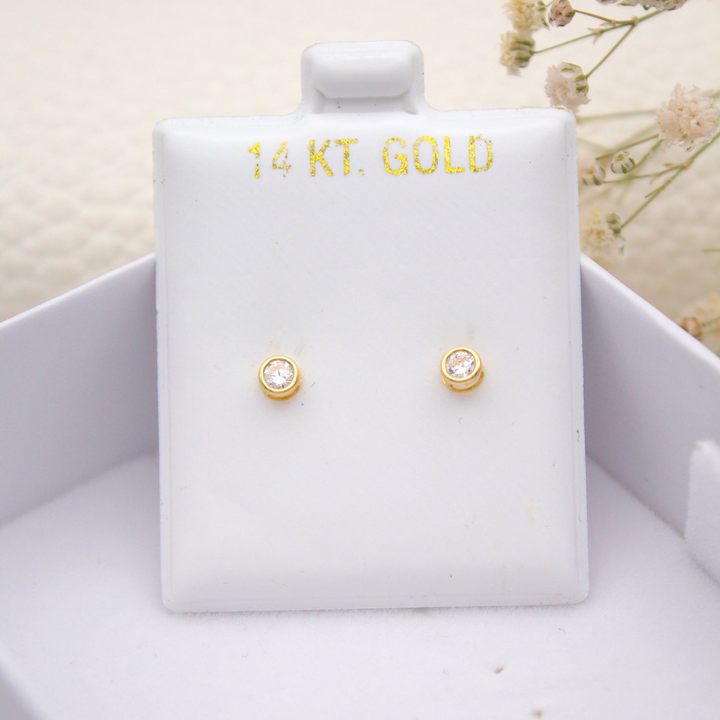 Penny Screwback Piercings 14KT