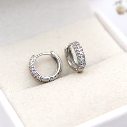 Althea Silver Piercing Earrings (6 mm)