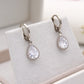 Celestine Silver Huggie Earrings