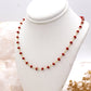 Cadena rojo esmaltado