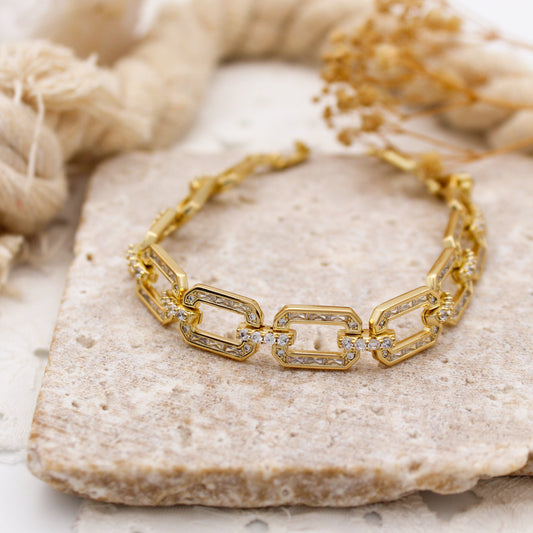Eslabón Pave - Pulsera