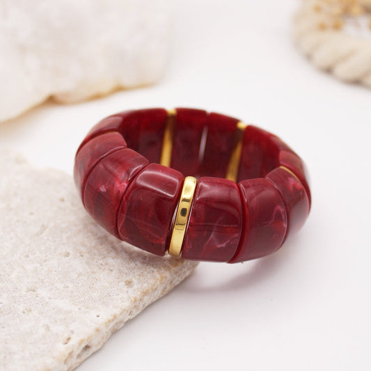 Acrilic Bangle - Rojo