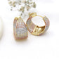 Giannina Tripletone Hoop Earrings