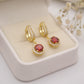 Bernabela Huggie Earrings - Rojo