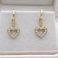 Rebe Heart Huggie Earrings