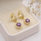 Bernabela Huggie Earrings - Morado