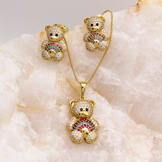 Teddybear Jewelry Set