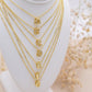 Mini Bubble Letter Initial Necklace