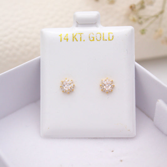 Sunny Screwback Piercings 14KT