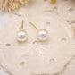 Aretes de perla 4 mm