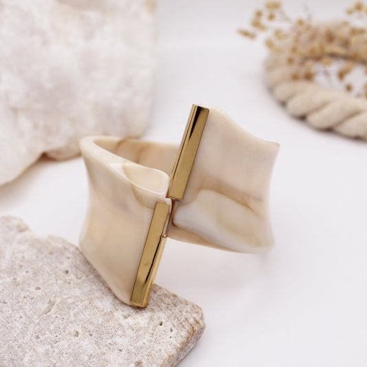 Zenith Bangle - Beige