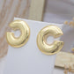Chenoa Brass Stud Earrings