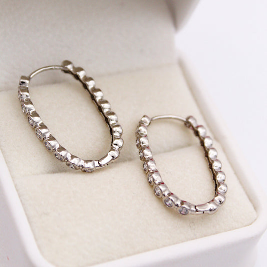 Kelaya Silver Hoop Earrings
