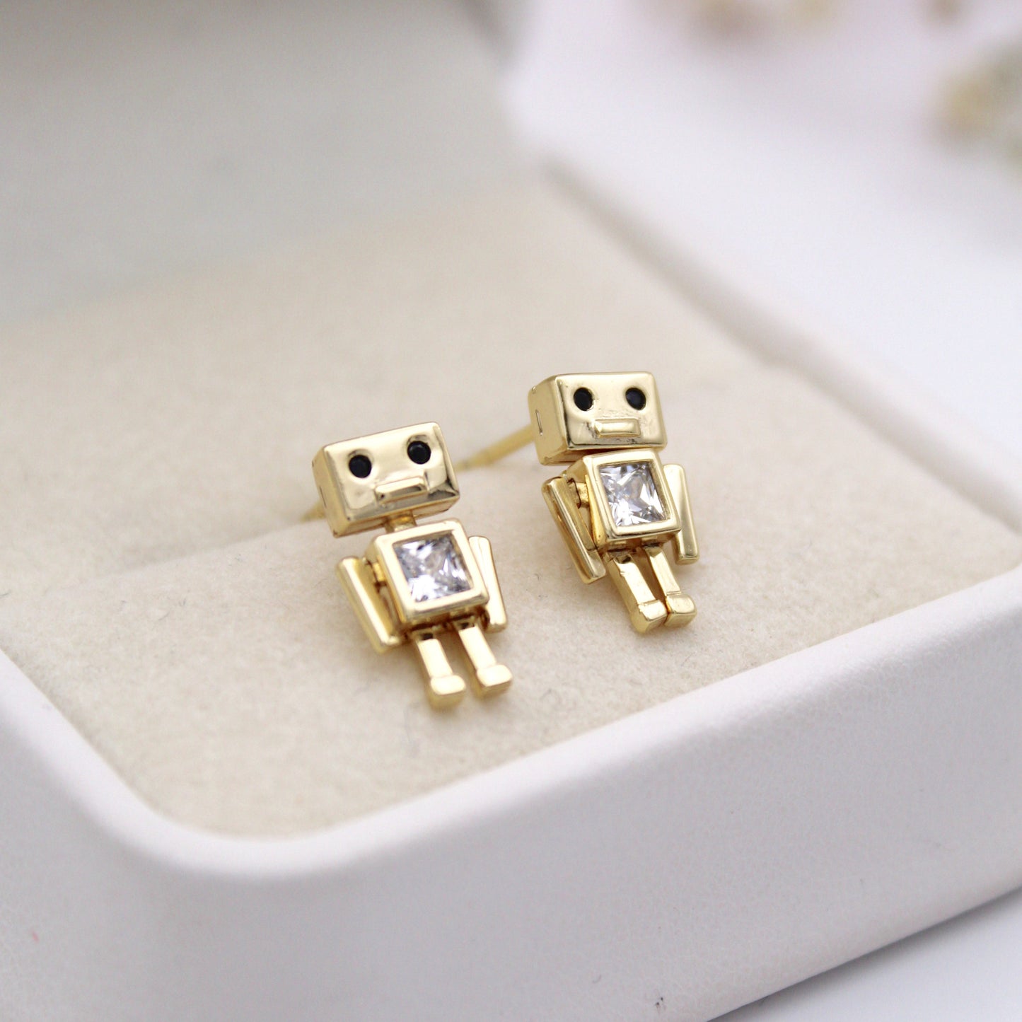 Robot Stud Earrings