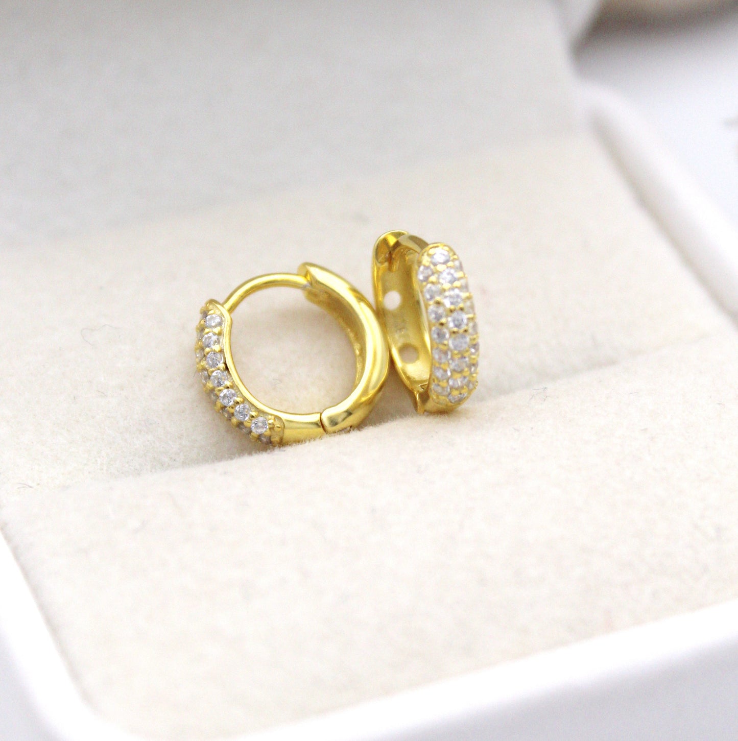 Althea Gold Piercing Earrings (6 mm)