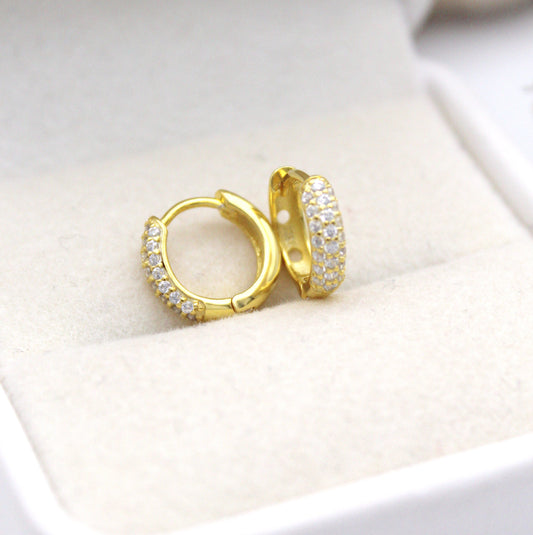 Althea Gold Piercing Earrings (6 mm)