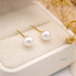 Aretes de perla 8 mm
