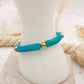 Turquesa - Pulsera elástica de resina