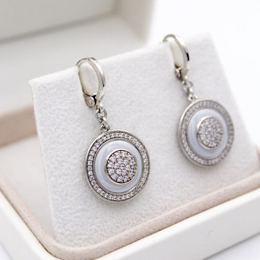 Marionne Silver Huggie Earrings