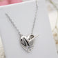 Crisbel Heart Silver Necklace