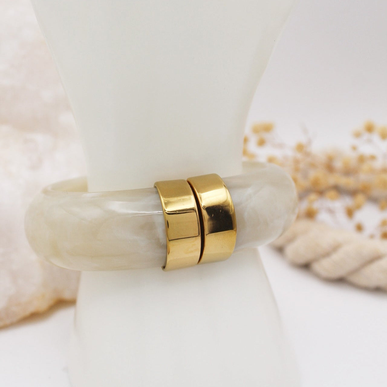 Camel Bangle - Blanco