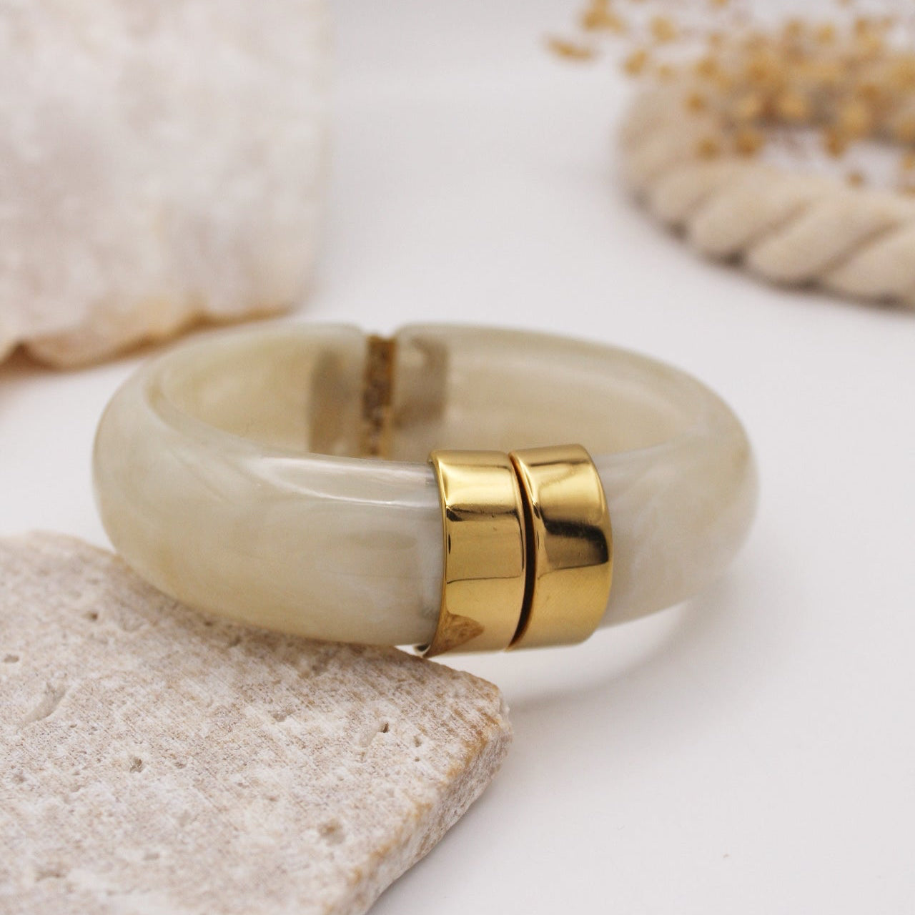 Camel Bangle - Blanco