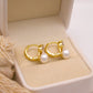 Arora Pearl Huggie Earrings