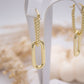 Melek Hoop Gold Earrings