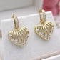 Traci Heart Huggie Earrings