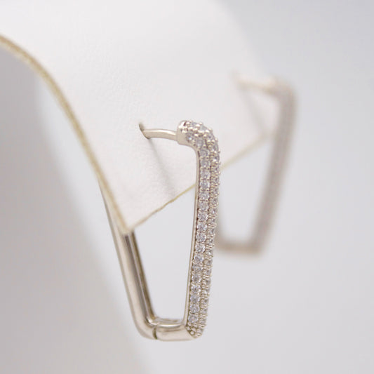Hadara Silver Huggie Earrings