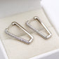 Hadara Silver Huggie Earrings