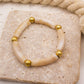 Peachcream - Pulsera elástica de resina