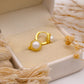 Tiny Pearl Huggie Earrings
