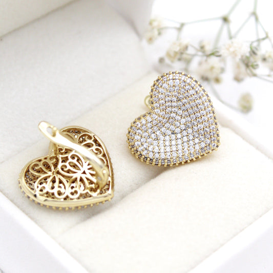 Geovanna Heart Earrings
