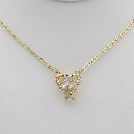 Amary Heart Gold Necklace