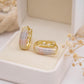 Saphira Tripletone Hoop Earrings