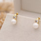 Mahira Pearl Huggie Earrings