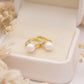 Mahira Pearl Huggie Earrings