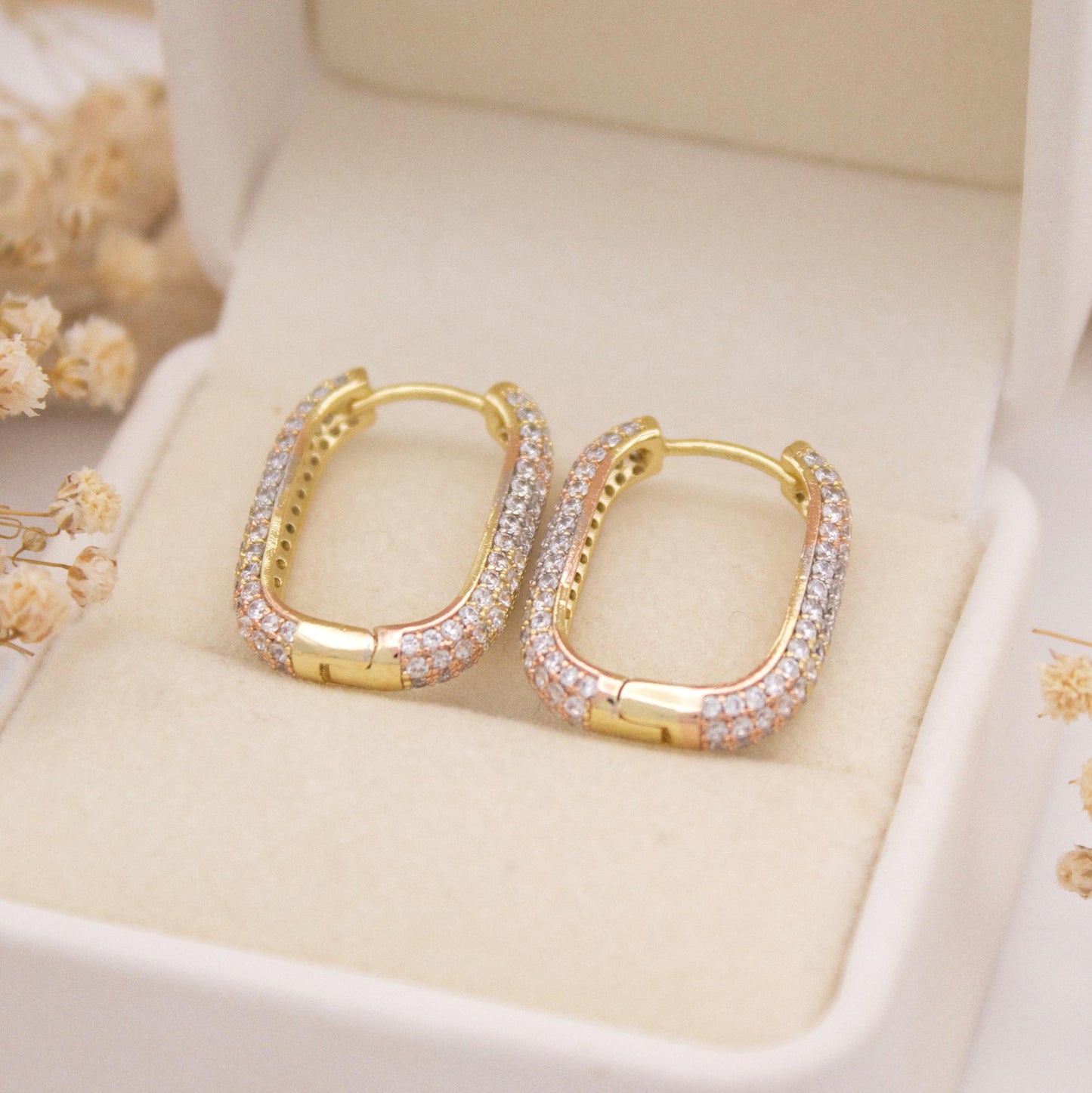 Moira Tripletone Hoop Earrings