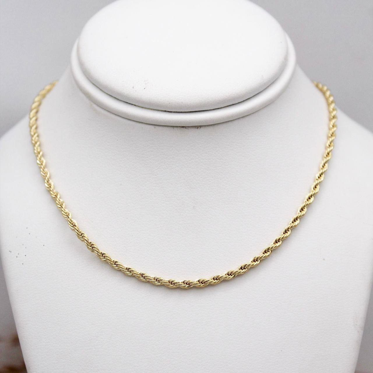 May Gold Rope 50cm Necklace