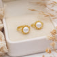 Sunny Pearl Huggie Earrings