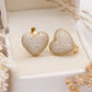 Arenna Heart Huggie Earrings